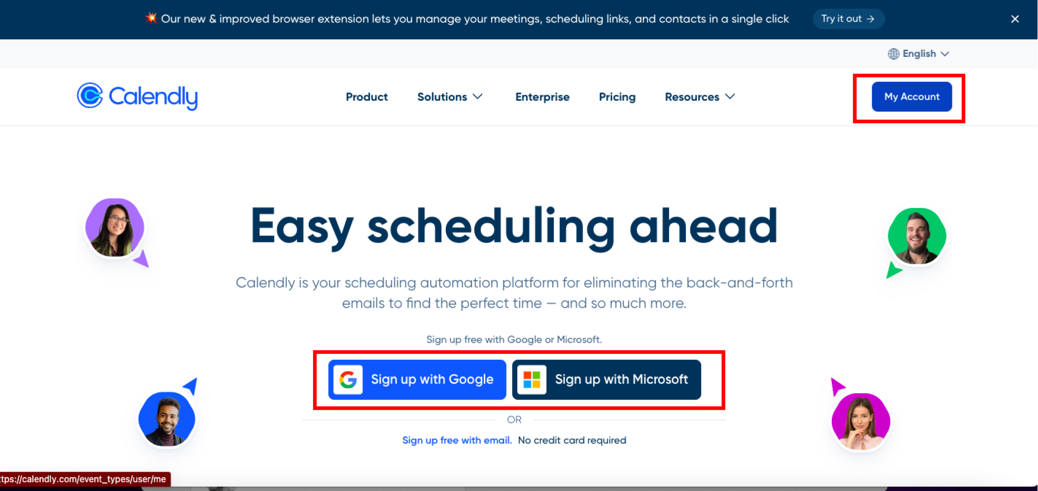 sign in to calendly